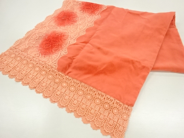 JAPANESE KIMONO / VELVET LACE FLORAL PATTERN SHAWL